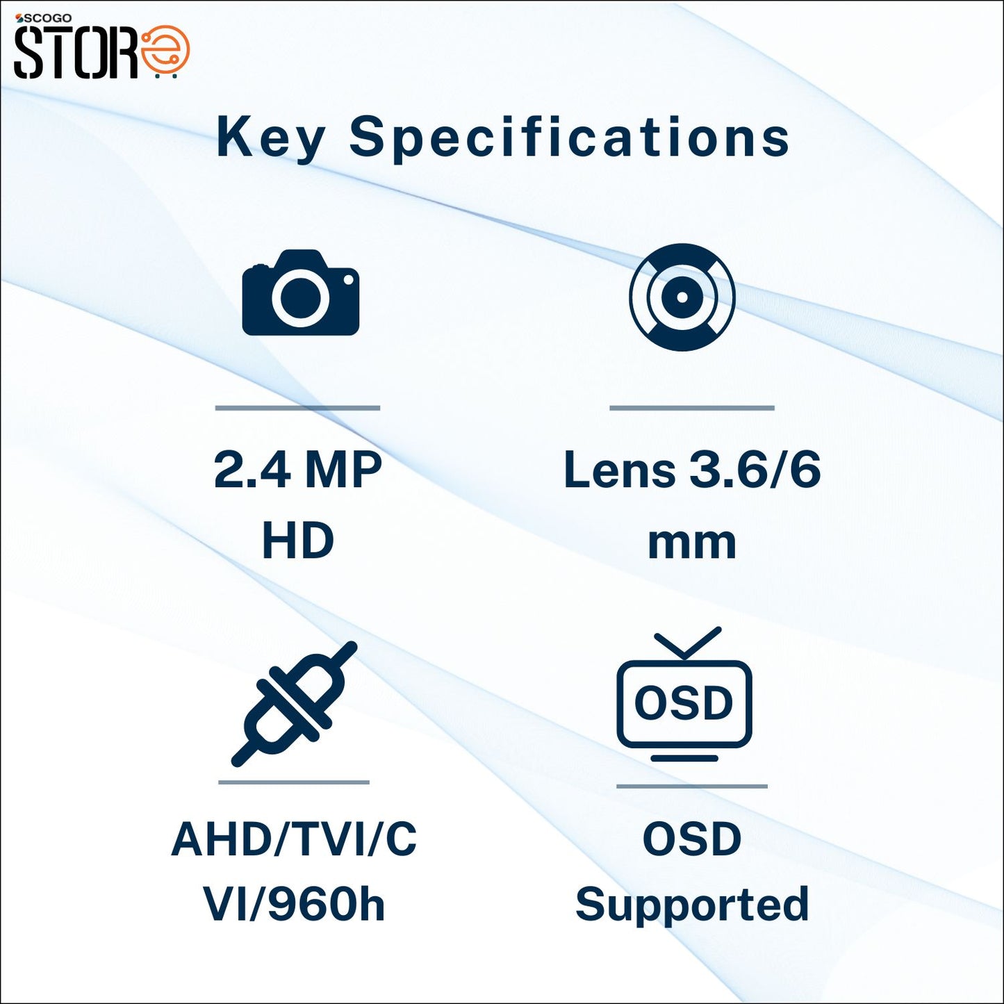 2.4 MP AHD Dome OSD