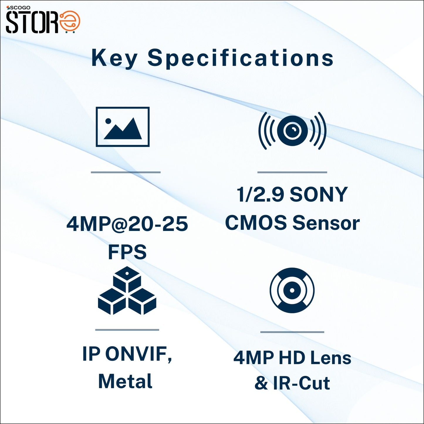 4 MP IP Bullet Starlight Metal