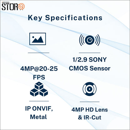 4 MP IP Bullet Starlight Metal