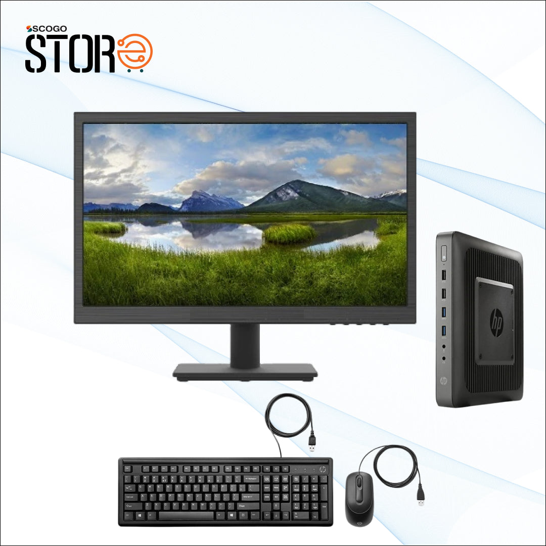 HP T630 All-in-One Desktop Set (AMD Quad Core/ 4|8 GB RAM/ 128|256 GB SSD/18.5" (35.6 cm) New Zebronics LED Desktop/Windows 10 Pro/ New Zebronics Keyboard & Mouse)