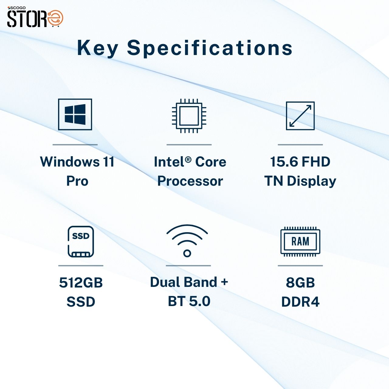 RDP ThinBook I 8GB RAM I 512 GB SSD Storage I Windows 11 Pro I 15.6' TN FHD Display I Intel Core Processor